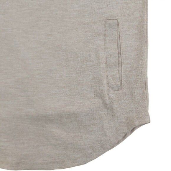 Pacsun Hoodie Womens Small Beige Pullover Scallop Fit Knit Curved Hem Outdoor - Picture 6 of 9